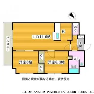 パルティーレ南郷通【8階】の間取り
