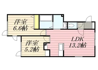 CASA DE NIRO DUE【0201号室】の間取り
