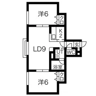 ルナ・ヒルズ【202号室】の間取り