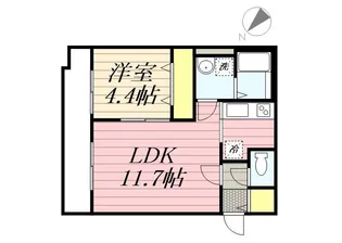 POLARIS(ポラリス)【4階】の間取り