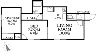 マリーハイツ【0202号室】の間取り