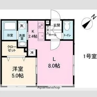 ガーデンクォーツ【401号室】の間取り