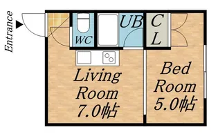 レジデンス静【4階】の間取り
