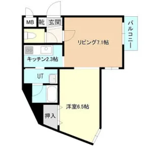 コーポげんじ菊水【402.号室】の間取り