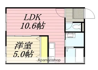 プルミエール・ミウ・ヴィ【3階】の間取り