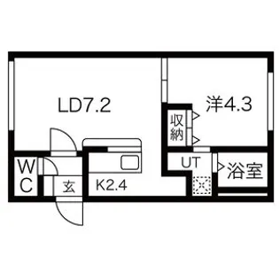 VIENTO美園【402号室】の間取り