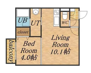 カレラ南郷【2階】の間取り