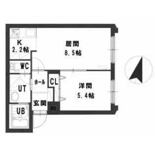 グランメールアイン【4階】の間取り