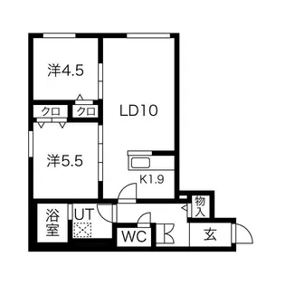 ブランルージュ【1階】の間取り