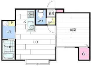 フェリスファミリア【203号室】の間取り