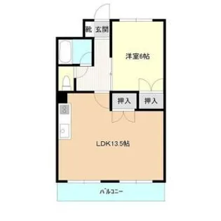 海洋ビル【405号室】の間取り