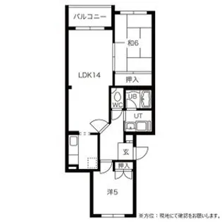 シャテロ菊水元町【0305号室】の間取り