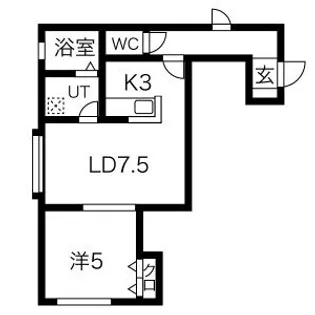 ピースハーモニー南郷A棟【205号室】の間取り
