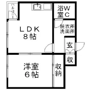 ブルームハイツ豊平【0511号室】の間取り