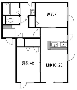ディアス13 Ⅰ【202号室】の間取り