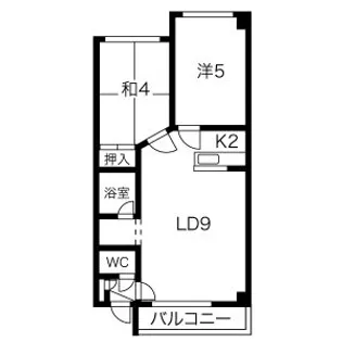 LEE白石(リー白石)【2階】の間取り