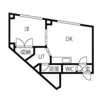 テラスハウス月寒【201号室】の間取り