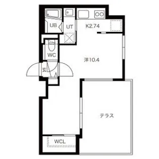 ブランコ新札幌【0102号室】の間取り