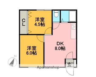 第2菊水マンション【201号室】の間取り