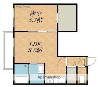ALOHA(アロハ)【207号室】の間取り