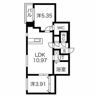 REVE新札幌【4階】の間取り