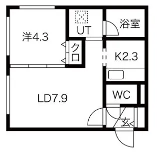 ベルコート南郷【2階】の間取り