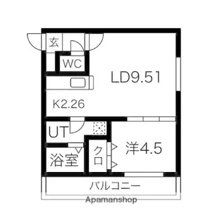 プリヴィエール美園【3階】の間取り