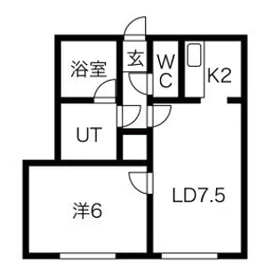 コンフォート札幌【8階】の間取り