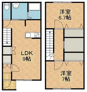 DREAM南ヶ丘【B号室】の間取り