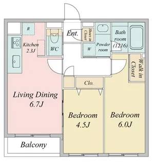 LIVECASA白石【2階】の間取り
