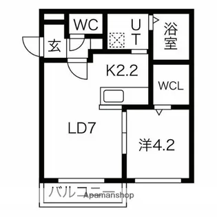 アルテ・ノヴァ19【207号室】の間取り
