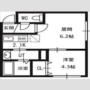 アルページュ【00403号室】の間取り