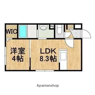 LIEN KITAHIROSHIMAⅢ【4階】の間取り