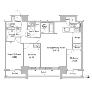 Fリミテッド北広島【12階】の間取り