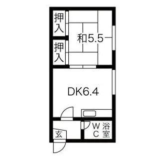 ハウス山口【101号室】の間取り