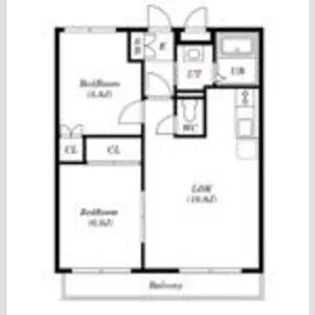 サントピア【208号室号室】の間取り