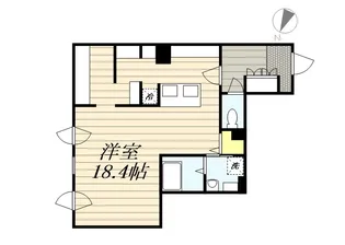 ピオネロ月寒【407号室】の間取り