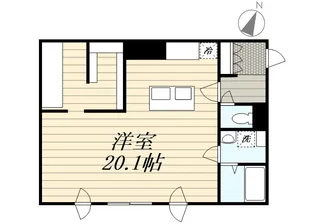 ピオネロ月寒【401号室】の間取り