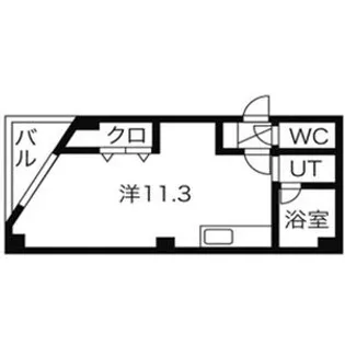 プレジール本郷【203号室】の間取り