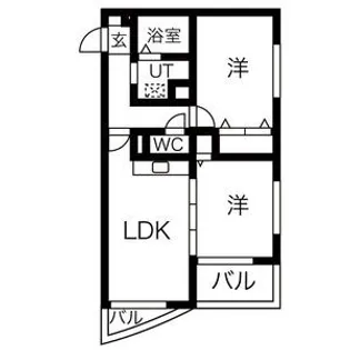 ラークヒルズマンション【307号室】の間取り