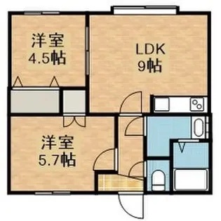 ベルアベニュー【103号室】の間取り