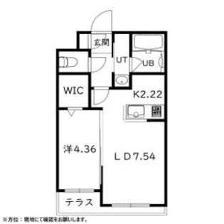 ESPOIR 本郷(エスポワール本郷)【1階】の間取り