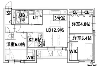 GARBO月寒【3階】の間取り