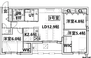 GARBO月寒【1階】の間取り