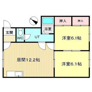 シャルム高瀬【1階】の間取り