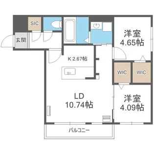 GEレジデンス栄通19【3階】の間取り