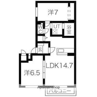 MAISON Α Ⅱ【402号室】の間取り