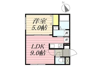 1LDKの間取り画像