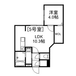 ALIVIS美園【4階】の間取り