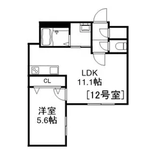 ALIVIS美園【3階】の間取り